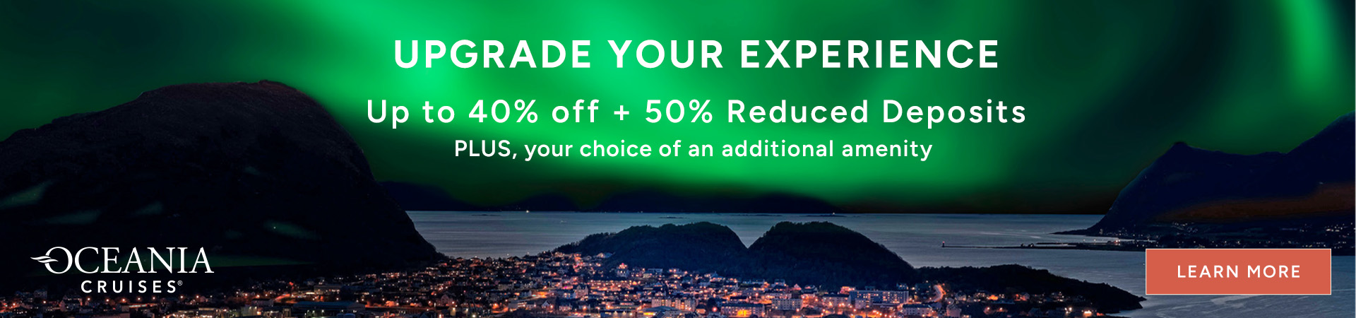 Oceania Cruises - Up to 50% Reduced Deposit