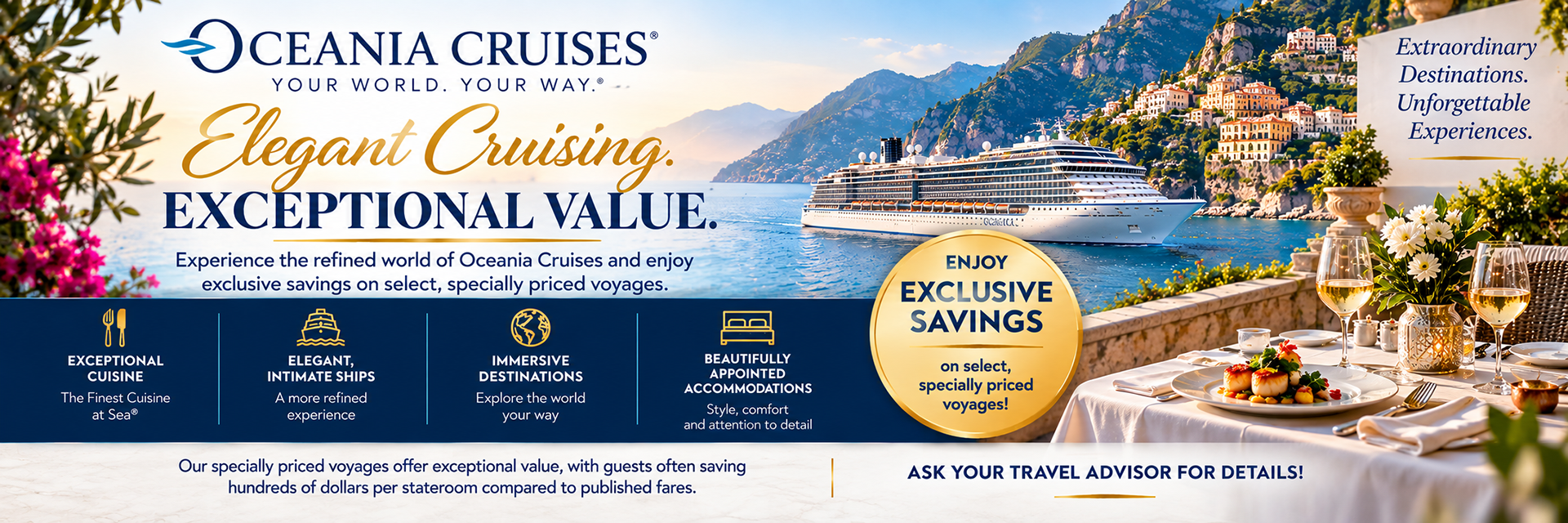 Oceania Cruises - Exclusive Savings